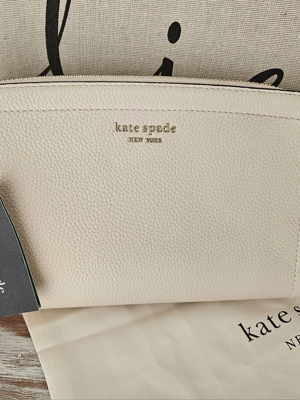 kate spade Cream Leather Crossbody Bag